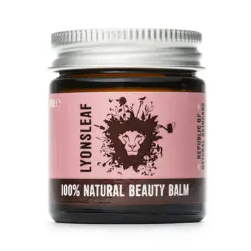 Jar of Lyonsleaf 100% Natural Beauty Balm on a white background