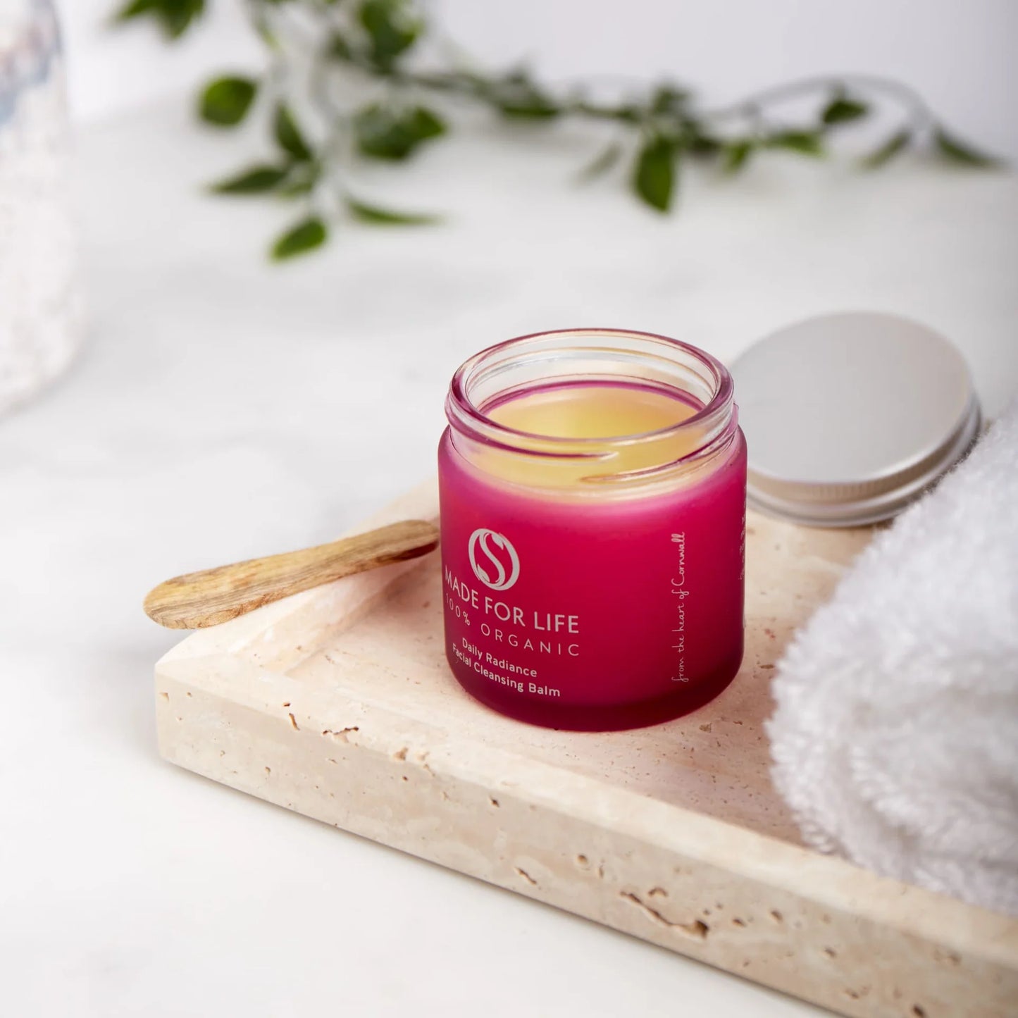 Made For Life Organics Balm Cleanser 50ml, side, lid off