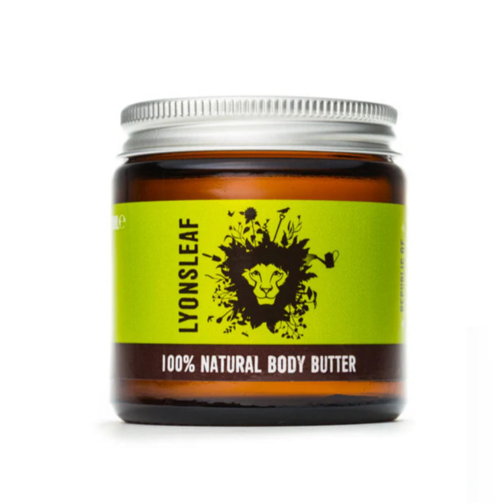 Jar of Lyonsleaf 100% Natural Body Butter on a white background