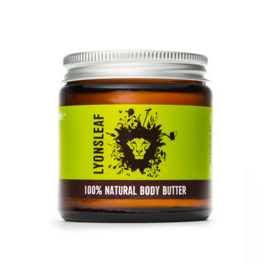 Jar of Lyonsleaf 100% Natural Body Butter on a white background