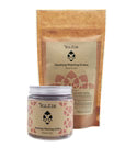 Jar and bag of kutis skincare products with branding on a white background