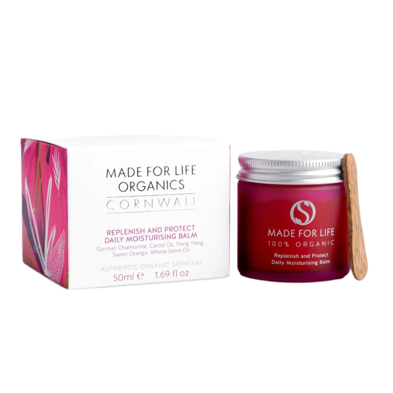 Made For Life Organics Moisturising Face Balm 50ml, front